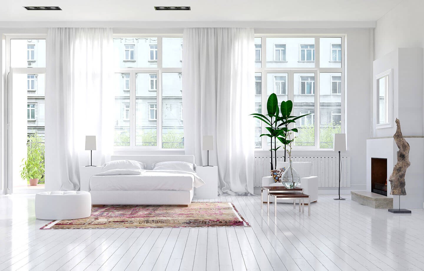A bright, comfortable living room